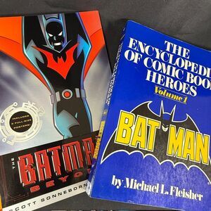 Lot Of 2 Batman Books Encyclopedia Of Comic Book Heroes Batman Beyond Files